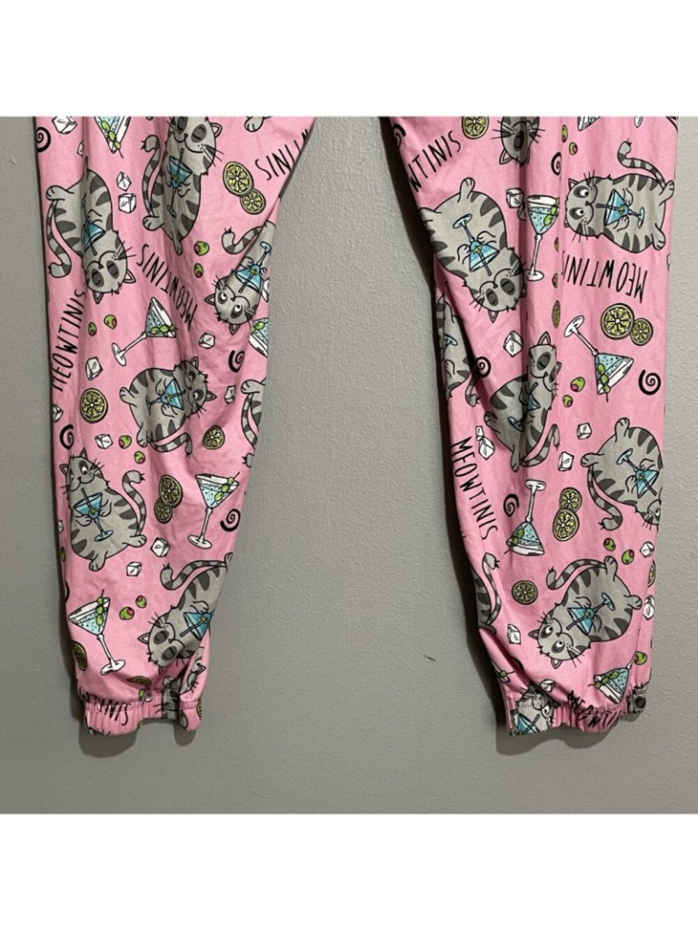 Briefly Stated Cat Lady Pajama Pants Women XL 16/18 Cocktail Drink Casual Lounge - Picture 12 of 12